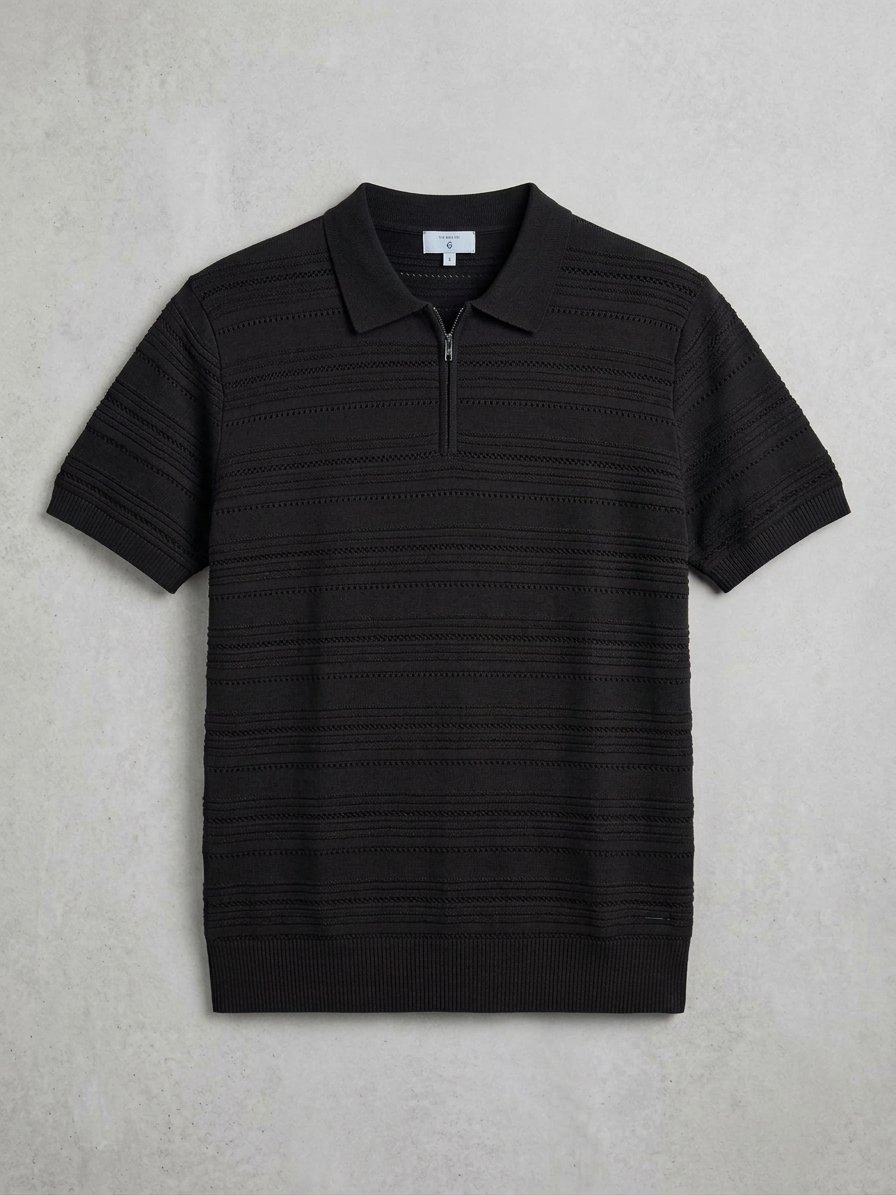 Old Money Zip Collar T-Shirt