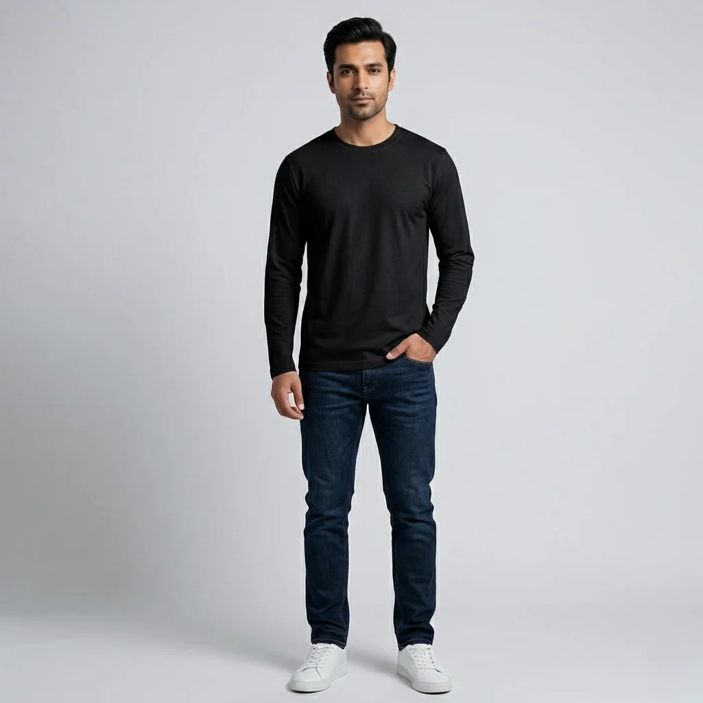 Essential Full Sleeves T-Shirt – 150 GSM Cotton Blend